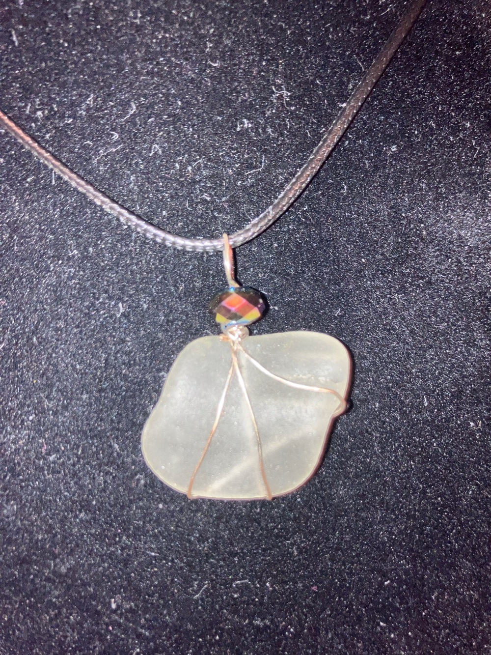 #133 handmade seaglass pendant necklace